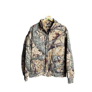 Outfitters Ridge Camouflage Jacket Men's M Cotton Blend Lined Zip Up Outdoor